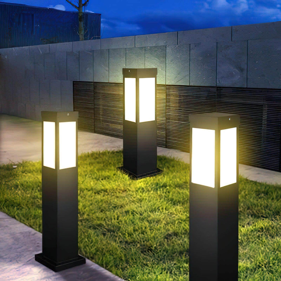 Moderne LED Pollerleuchte Außen Garten