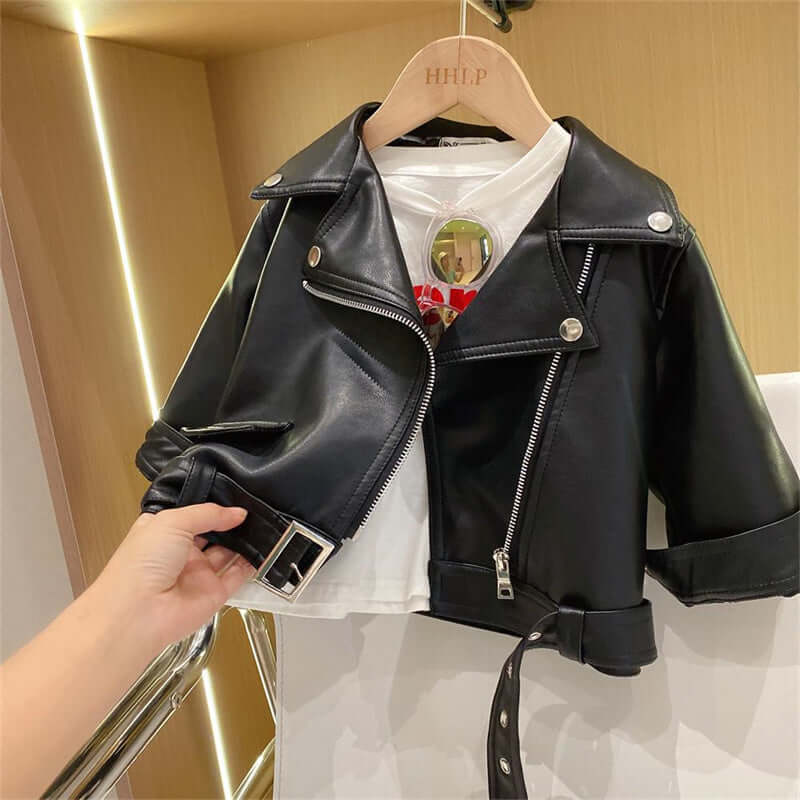Jungen Lederjacke - Klassisch, Cool, Strapazierfähig