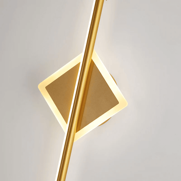 LED Wandleuchte Modern Schwarz - Gold 3 Lichtfarben