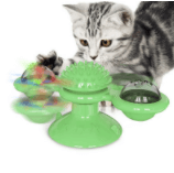 Jouet pour chat avec griffoir et moulin à vent - Interactif
