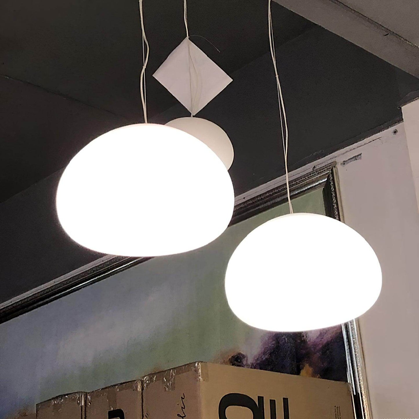 Moderne Glas-Pendelleuchte