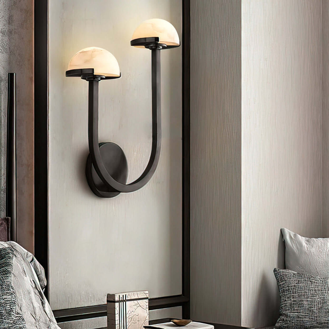Pilz Alabaster Wandleuchte, Modernes Design