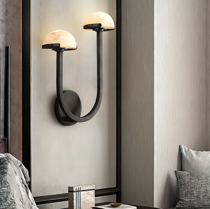 Pilz Alabaster Wandleuchte, Modernes Design