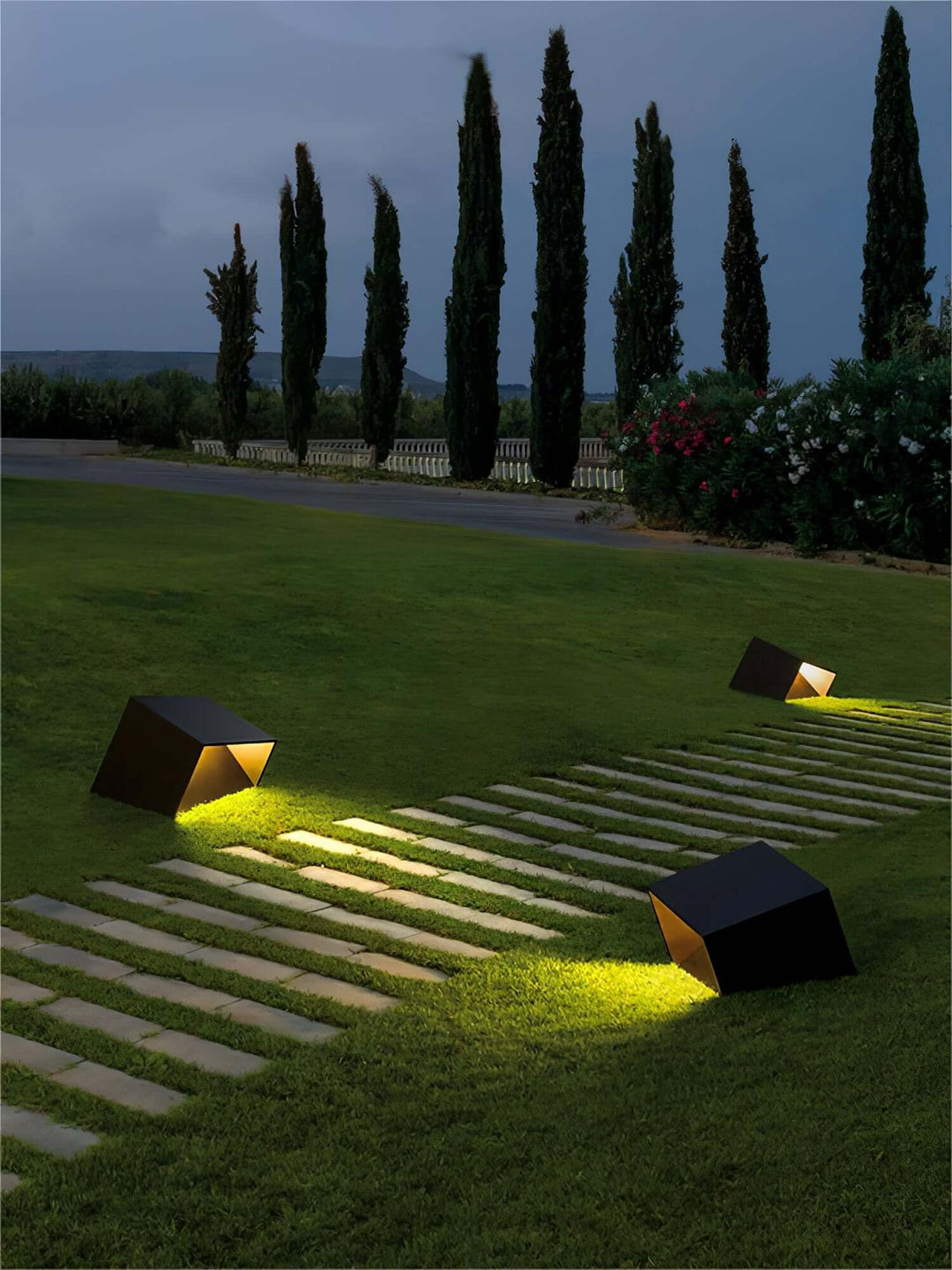Solar Aussenleuchte Garten LED Würfel IP65