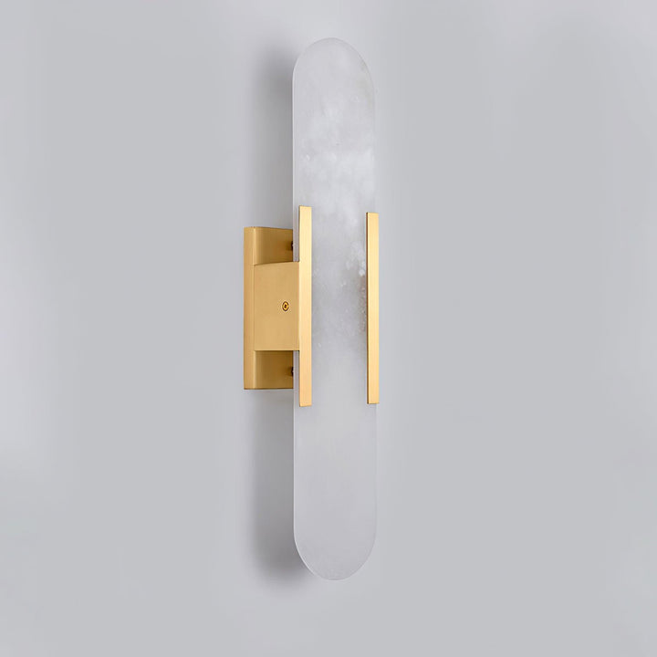 Langgestreckte Alabaster-Wandleuchte