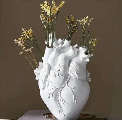 Vase coeur - design grec - objet décoratif