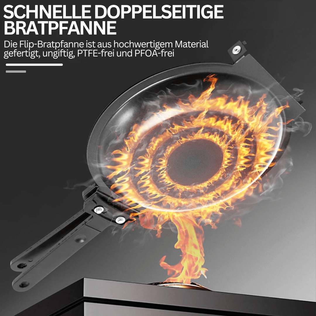 Poêle à crêpes antiadhésive double face 19 cm