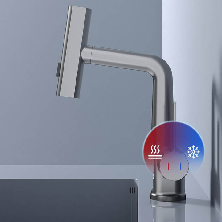 Flexibler Küchenarmatur mit LED, 360° drehbar
