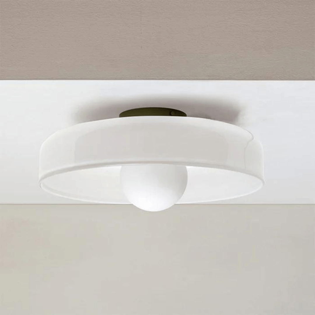 Runde LED Deckenleuchte Modern Glas Lampe