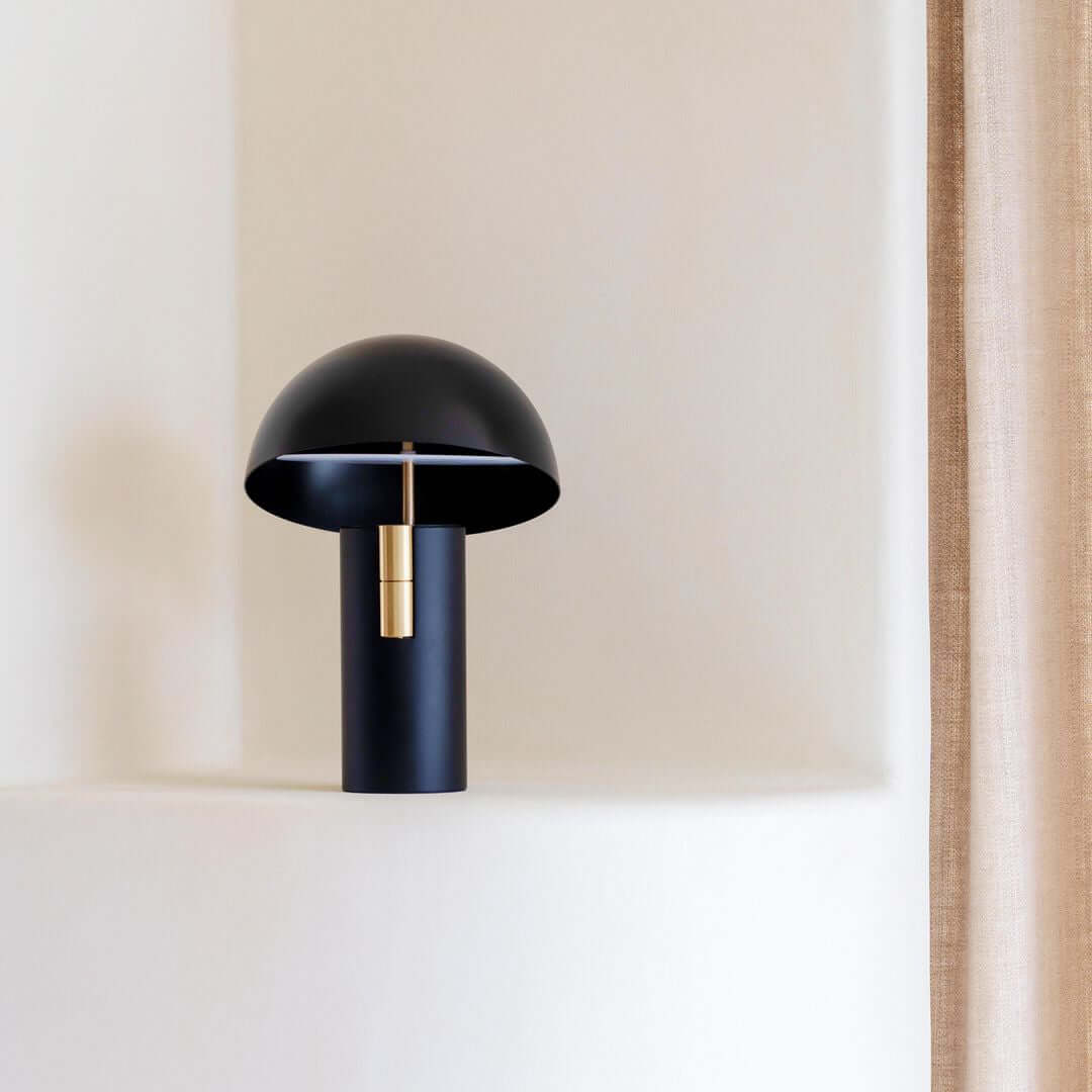 Lampe de table au design moderne avec cylindres rotatifs