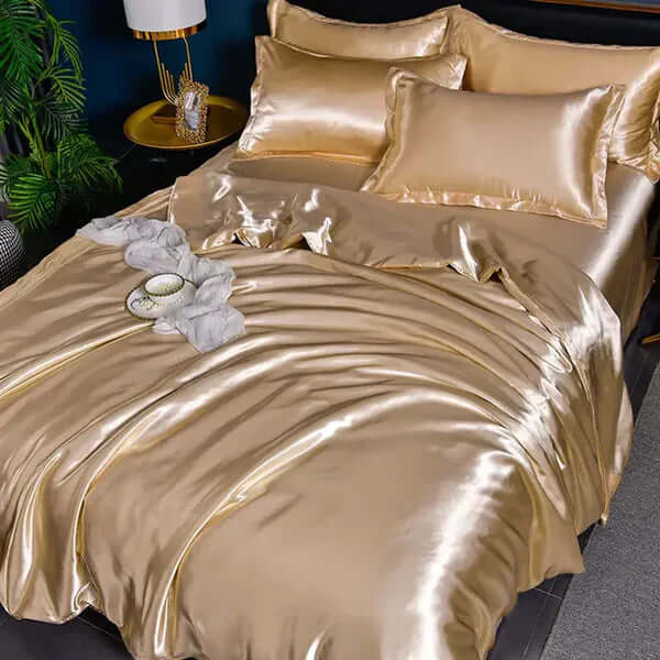 Satin Bettbezug Set - Luxuriös & Weich