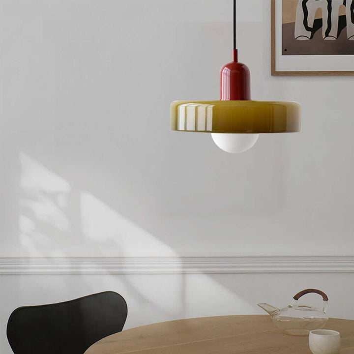 Bunte Glas-Hängelampe - Modernes Design
