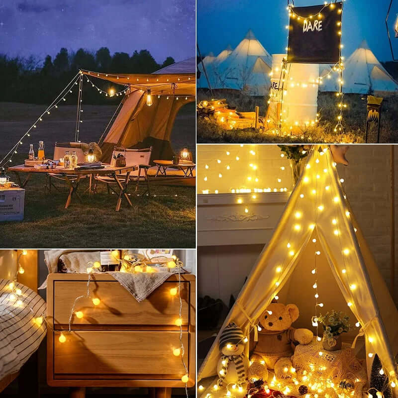 Solar Lichterkette Außen - Partybeleuchtung Solar