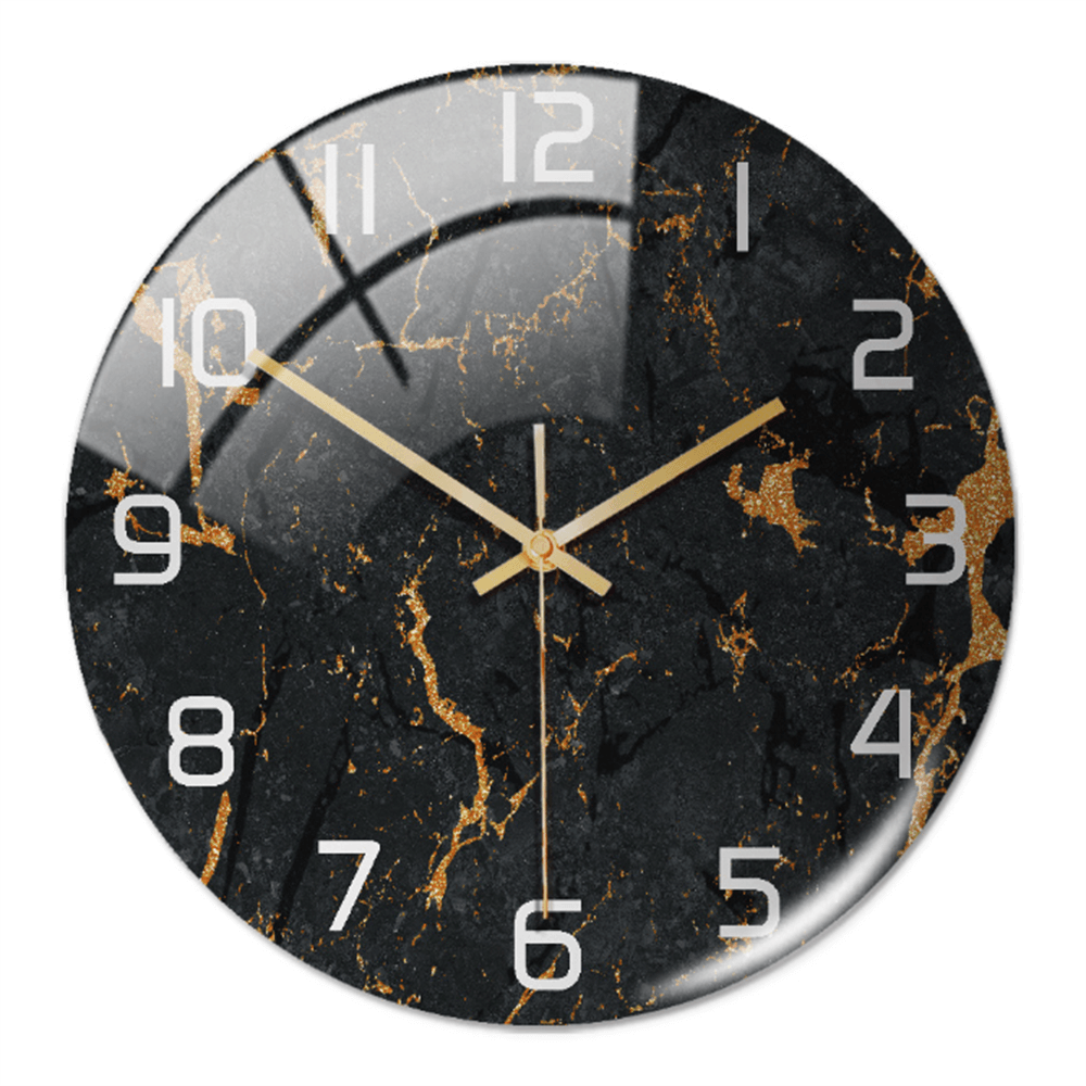 Horloge murale élégante aspect marbre 30 cm