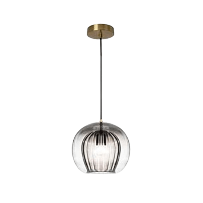Moderne Hängeleuchte, Aluminium & Glas, LumaLite