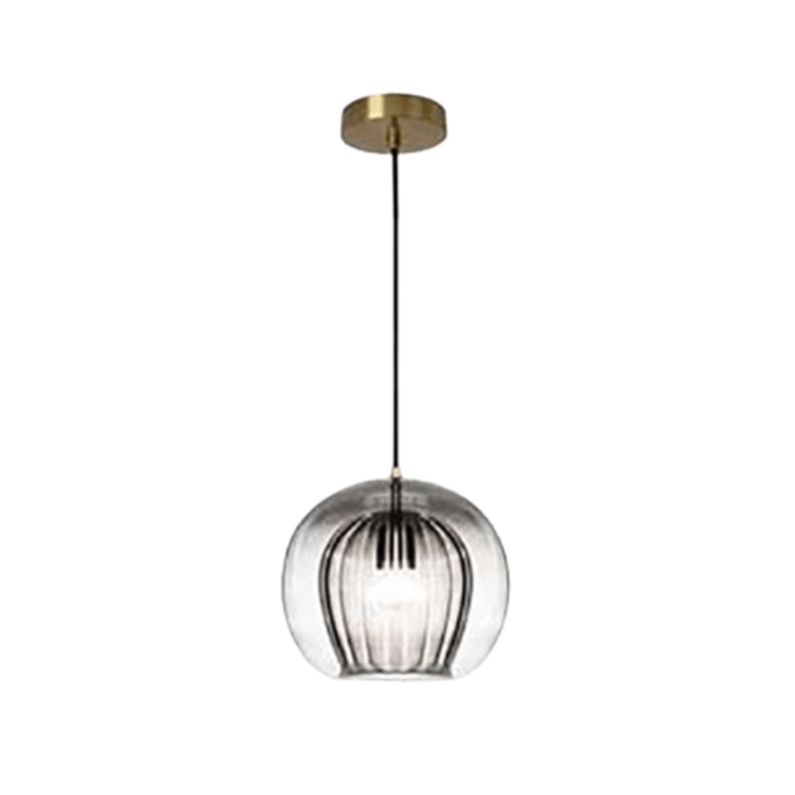 Moderne Hängeleuchte, Aluminium & Glas, LumaLite