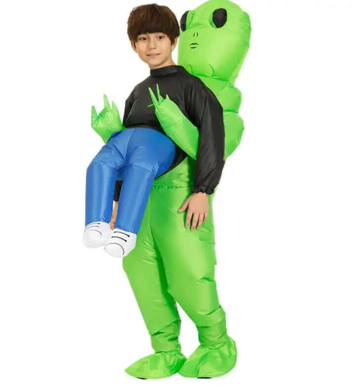 Aufbläsbares Alien-Kostüm - Kinder & Erwachsene