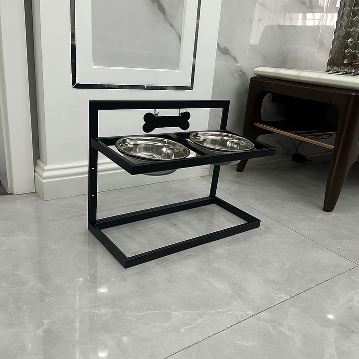 Premium Erhöhte Hunde-Futterstation - SnackHaven - Stilvoll & Funktional