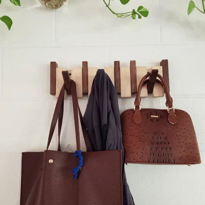Crochets muraux design en bois