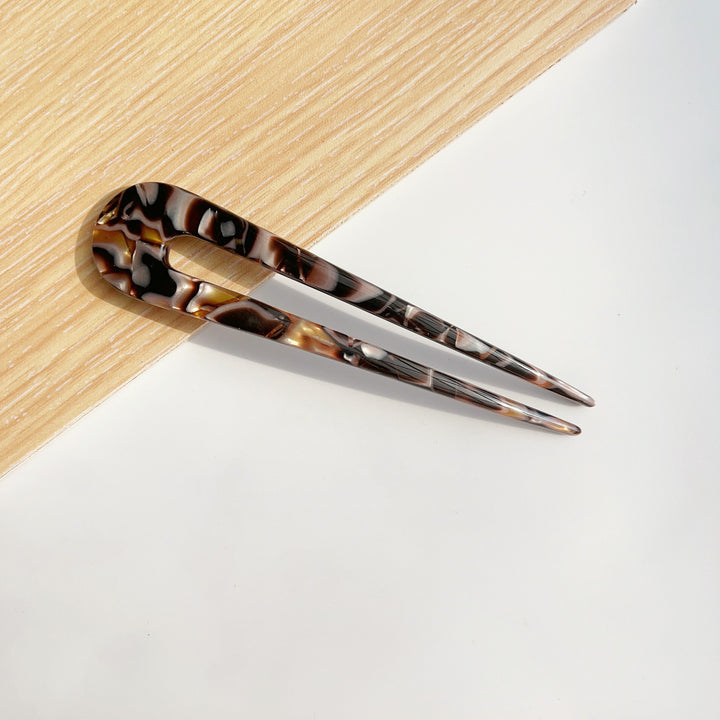 Schildpatt Haarspangen U-förmig - Hochsteckfrisur