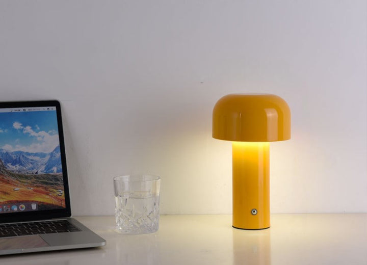 Lámpara de mesa con forma de hongo inalámbrica, regulable