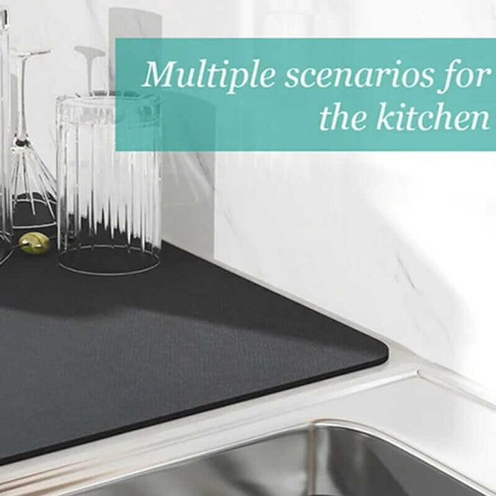 Tapis égouttoir de cuisine super absorbant à séchage rapide