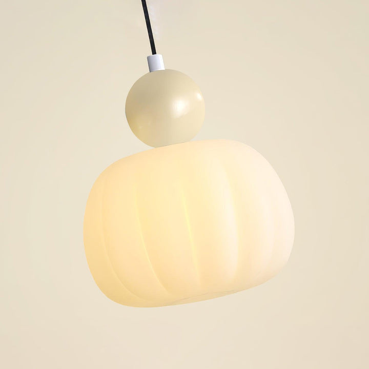 Elegante Kürbis Pendelleuchte, 14cm
