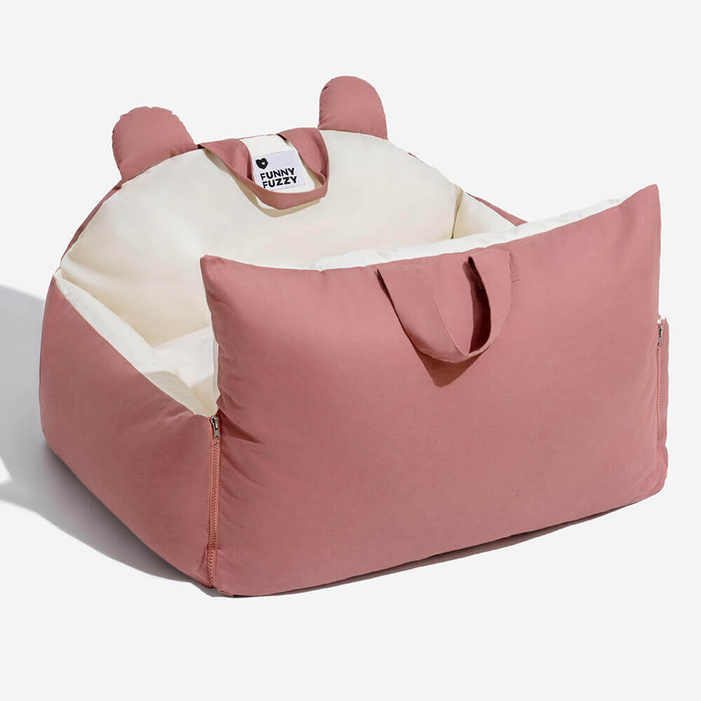 Panier de voiture sécurisé pour chien avec coussin de protection