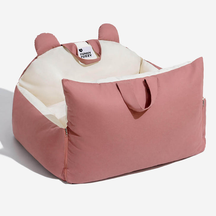 Panier de voiture sécurisé pour chien avec coussin de protection