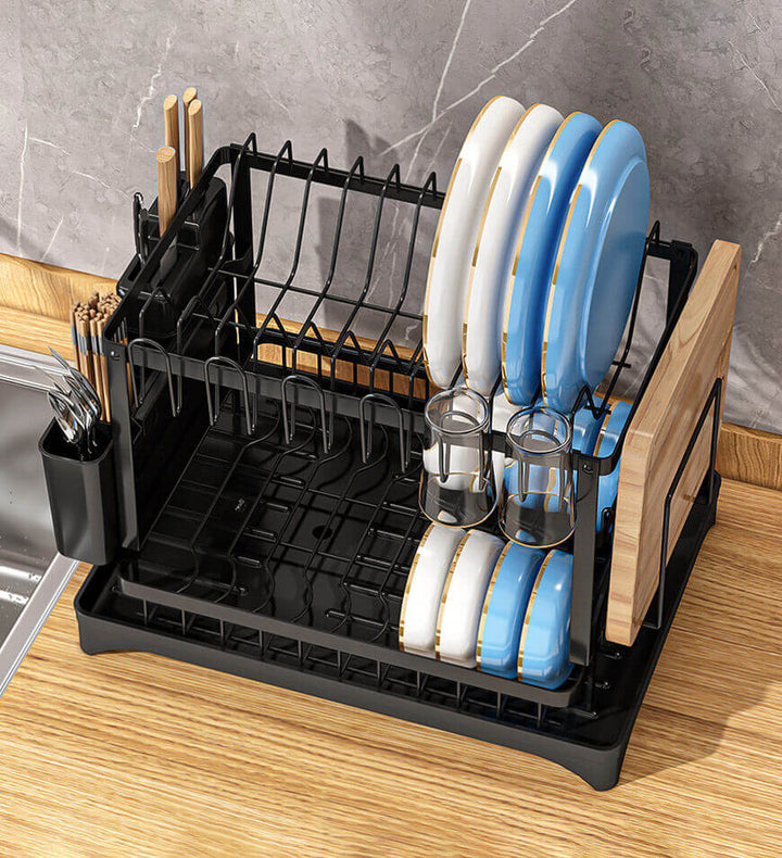 Égouttoir à 2 niveaux en acier inoxydable pour cuisine