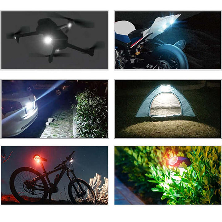 LED Taschenlampe, 7 Farben, 7 Modi, Wasserdicht