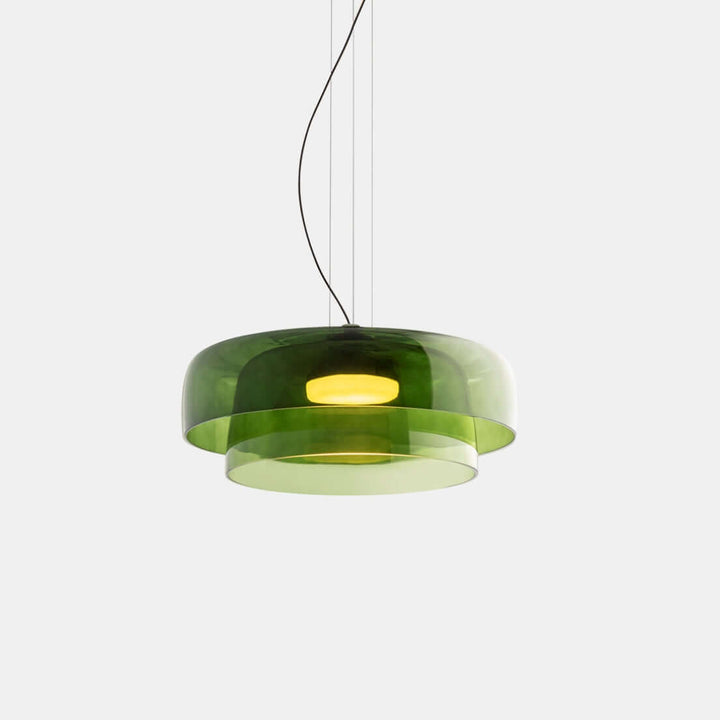 Elegante Glas-Pendelleuchte mit LED