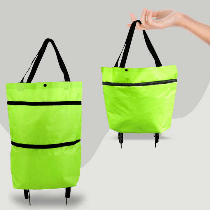 Sac de courses pratique 2 en 1 à roulettes - pliable