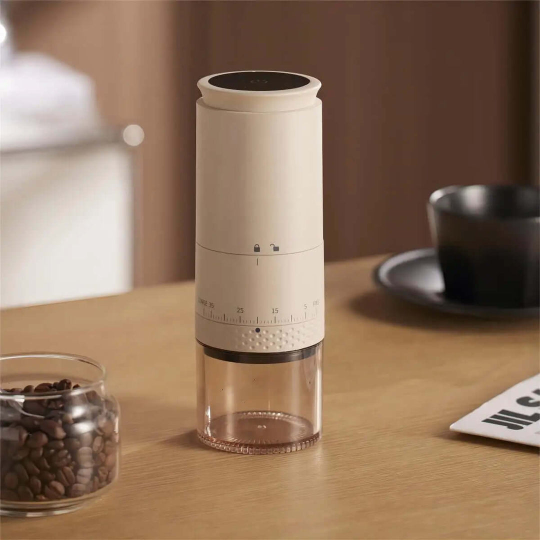 Tragbare Kaffeemühle mit einstellbarem Mahlgrad