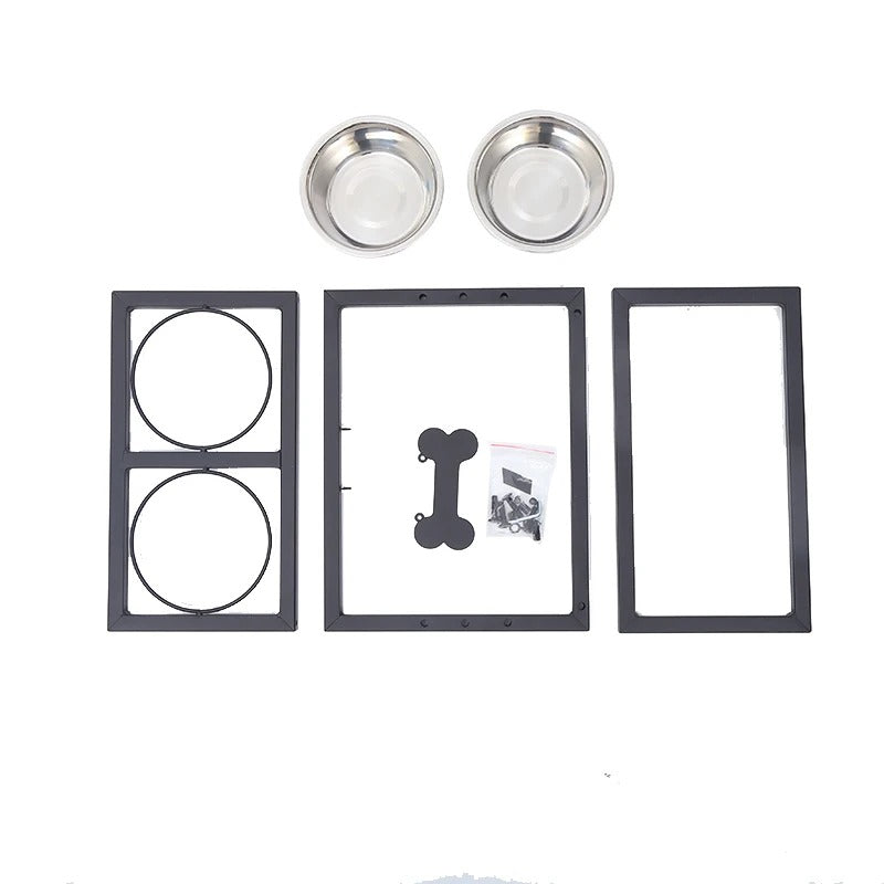 Gamelle surélevée pour chien avec 2 gamelles