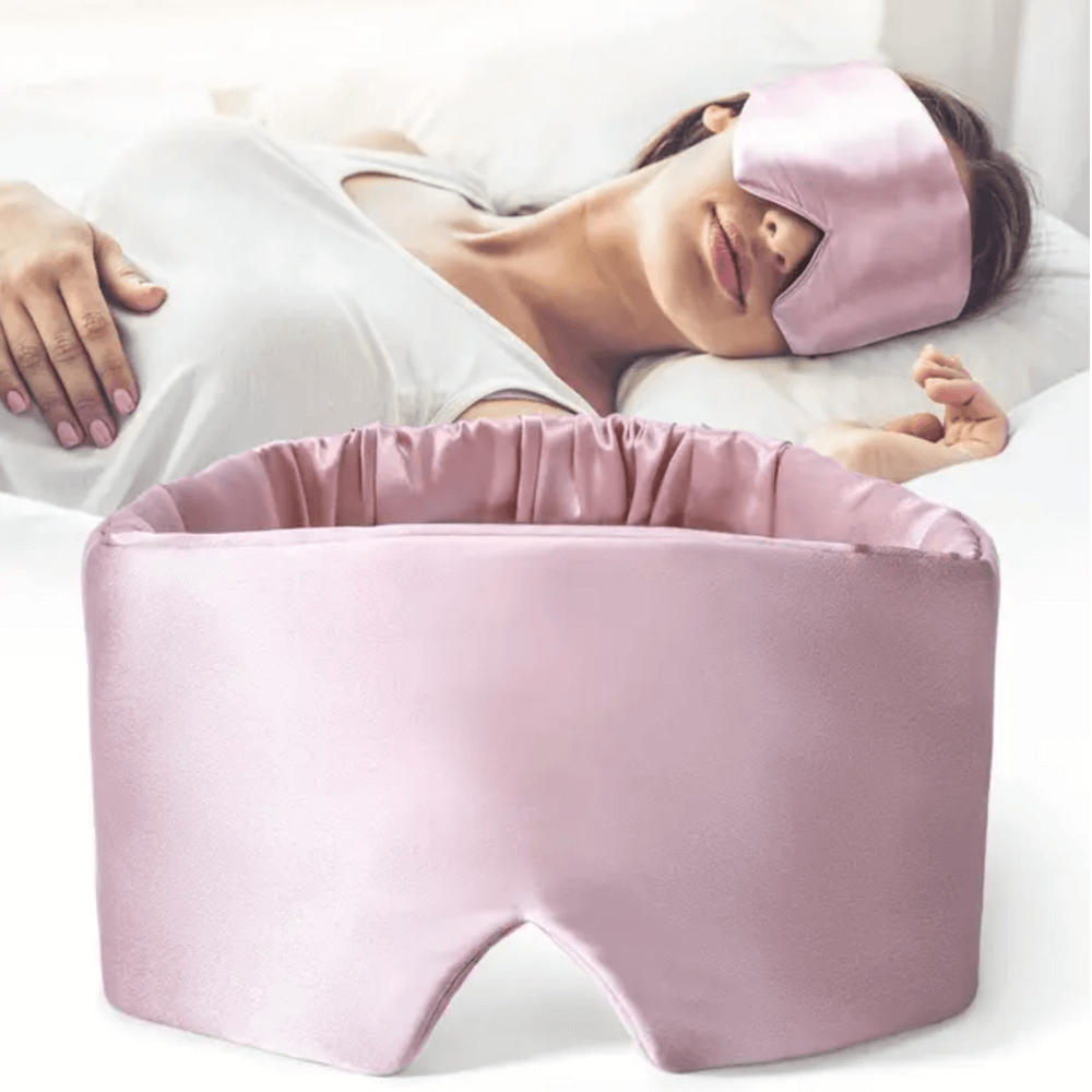 Seiden Schlafmaske für Damen & Herren - 100% Lichtblockierung