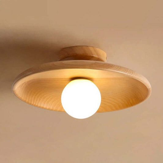 Plafonnier plat en forme de bol moderne