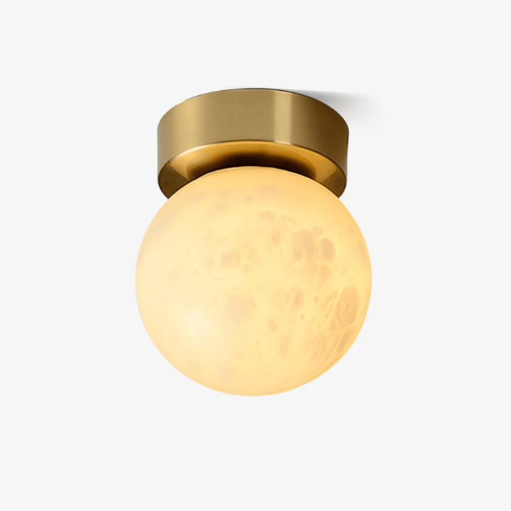 Mond Alabaster Deckenleuchte, Modern LED, 15cm