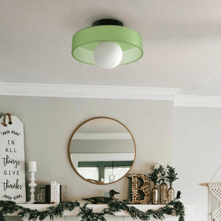 Runde LED Deckenleuchte Modern Glas Lampe