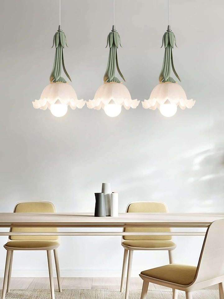 Blumen-Pendelleuchte - Elegant