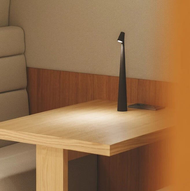 Tragbare LED Tischleuchte, dimmbar, Alu