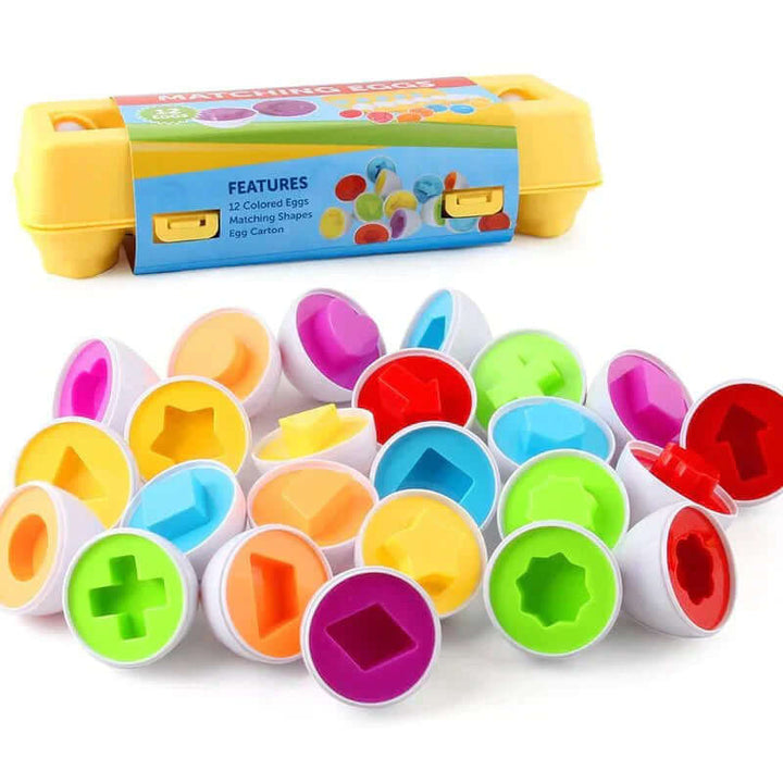 Lernspiel-Eier Set - Farben & Formen für Kleinkinder