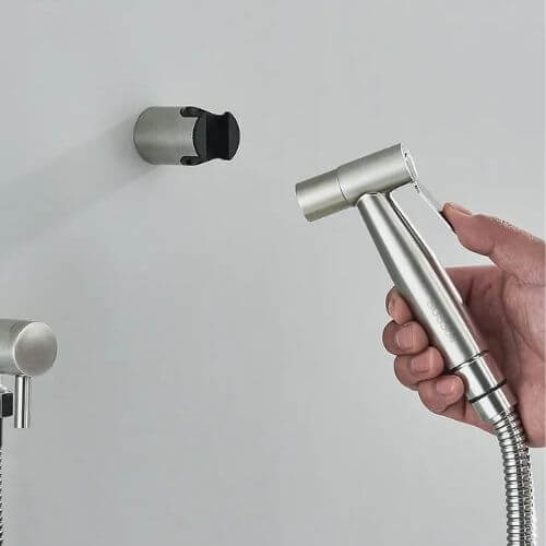 Bidet Handbrause Duschkopf für WC Hygiene Edelstahl