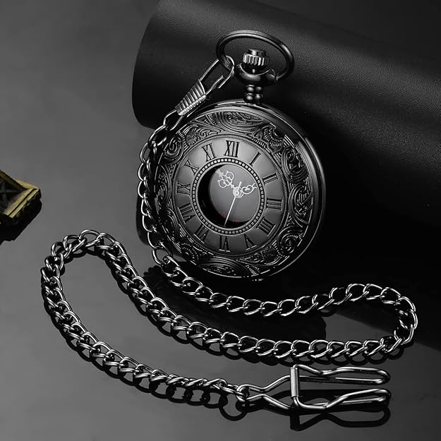 Elegante Vintage Taschenuhr mit Kette