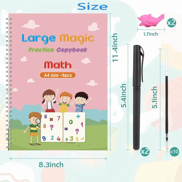 Coffret d'écriture pour enfants - Chiffres, lettres et dessin