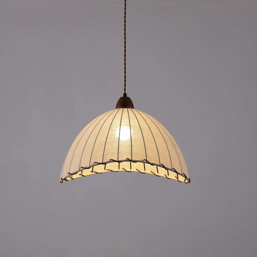 Holz & Stoff Hängeleuchte