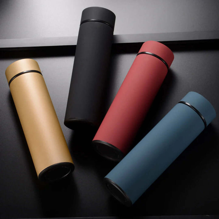 Bouteille thermos en acier inoxydable avec thermomètre numérique