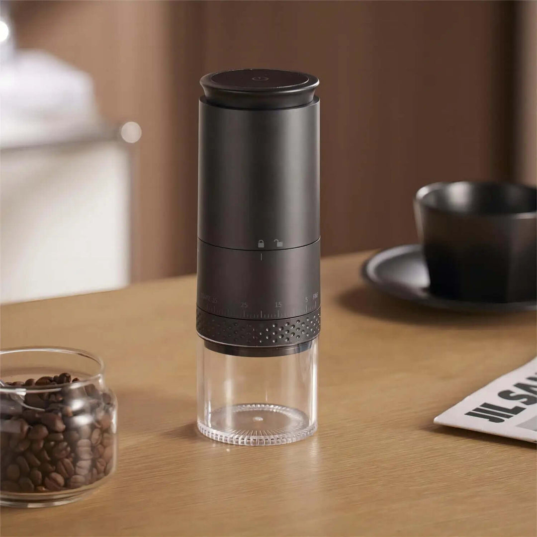 Tragbare Kaffeemühle mit einstellbarem Mahlgrad