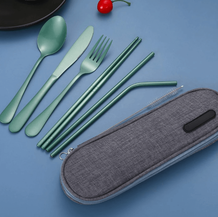 Ensemble de couverts compacts en acier inoxydable - Durable et élégant