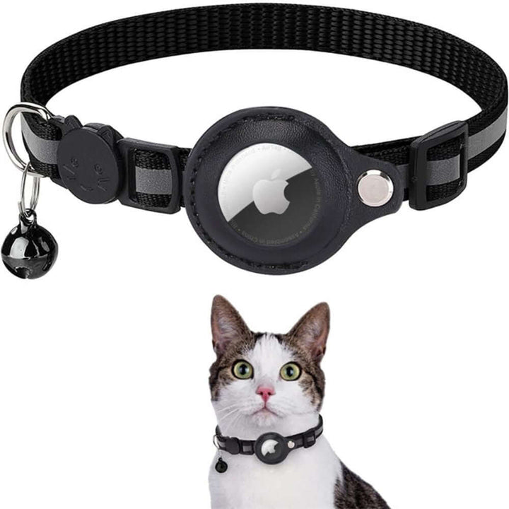 Katzenhalsband mit Sicherheitsverschluss & GPS-Tracker Halterung